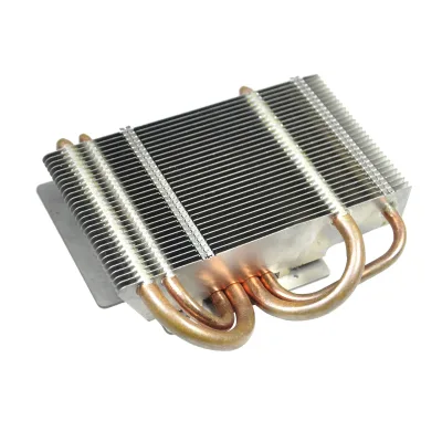 4 Heat Pipe Down Blow Heat Sink, Copper Heat Pipe Aluminum Fin Heatsink for Projector, Industrial Control & LED Light