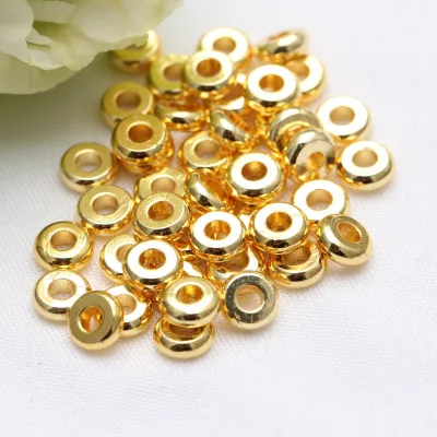 Hot Selling 10mm Multi Color Stainless Steel Flat Round Bead Spacers Metal Loose Beads for Diy Necklace Bracelet Jewelry Making
