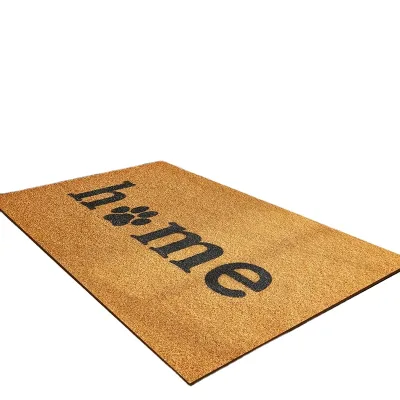 Custom Printed Color Dirt Trapper Polyester Indoor Outdoor Anti-skid Door Mats for Entrance Front