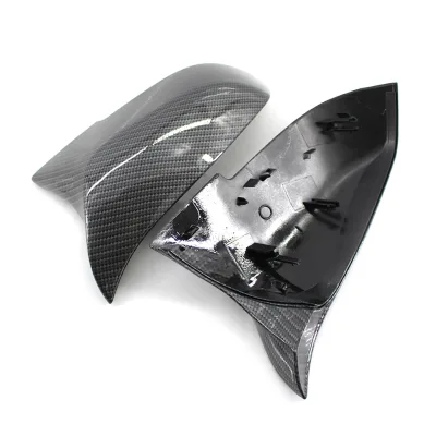Rearview Mirror Shells Side Wing Mirror Cover Cap Carbon Fiber Style Pair Replacement for BMW F32 F30 F31 F33 F36