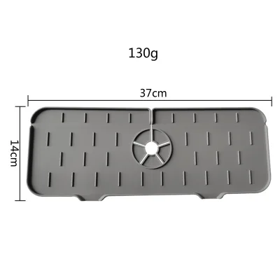 Silicone Deflector Under the Faucet Keep Kitchen and Bathroom Sinks Dry Silicone Faucet Mat Sink Water Splash Guard
