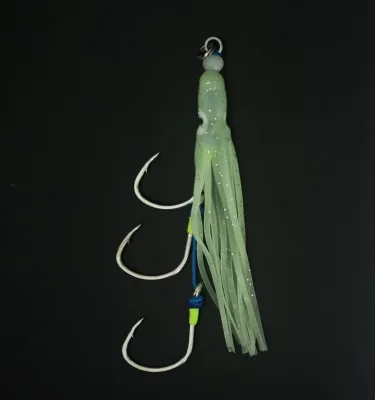 High Carbon Steel 5/0 Offshore Heavy Jigging Jig Hooks for Saltwater Fish Effective Assist Hook for Float Fishing & Squid Catch