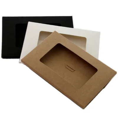 Kraft Paper Card Postcard Photo Envelope with Window
