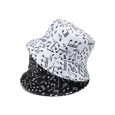 Denim Plaid & Argyle Casual Outdoor Unisex Fishing & Cycling Bucket Hat with Double-Sided Design