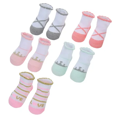 Wholesale New Arrival Baby Socks Striped Cotton Socks Summer Newborn Socks for 0-12 Months Anti Slip Toddler Socks