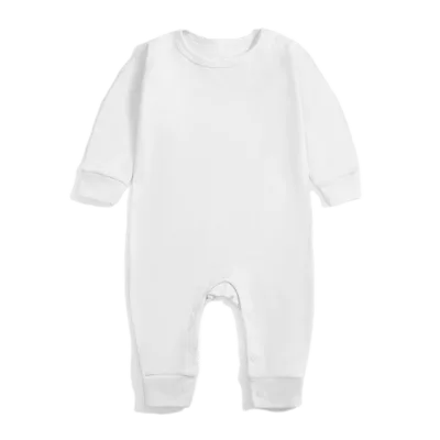 New Fashion Animal Print Baby Shoulder Button Romper Long Sleeve Full Leg Crew Neck Suit 100% Cotton Winter Unisex Home