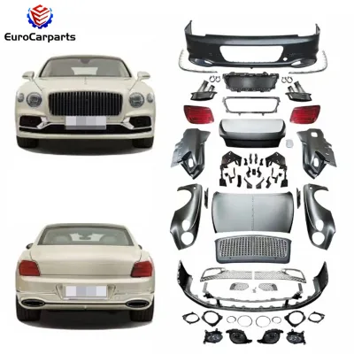 Full Set Bodykit Bent Flying Spur Old to New PP Body Kit New Facelift Kit Upgrade Set Front Bumper Rear Bumper Grille Hood Parts