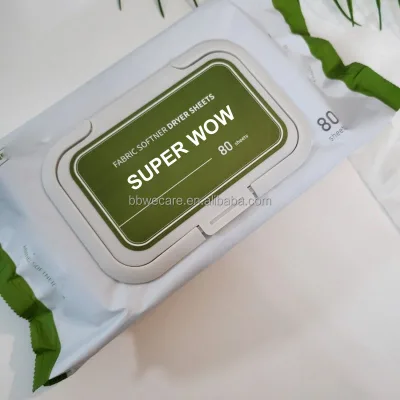 China Hot Selling OEM Brand Eco-Friendly Fabric Softener Dryer Sheets Fragrance Fragrance-Free Options Free Reduces Static Cling