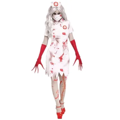 2025 new styles Adult Ragged Sexy Scary Mummy Zombie Halloween Costumes Blood Sexy Nurse Costumes For Women Cosplay