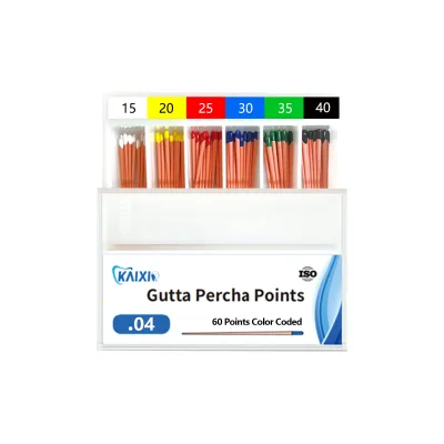 Factory Supply Secure by Design Gutta Percha Points 04 Taper Cheap Gutta Percha Points Meta Gutta Percha Points