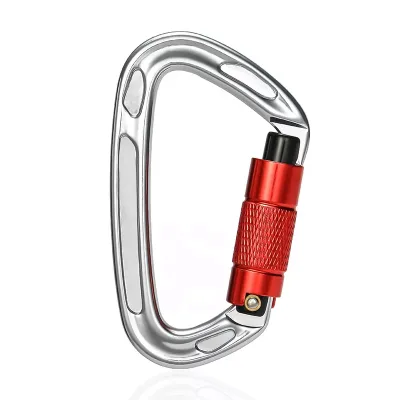 Factory Sale D-type Screwgate Carabiner Aluminum Alloy Dog Carabiner Leash