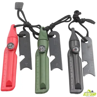 Multifunction Fire Starter & Camping  Emergency Whistle Survival Tool Hiking Compass Barbecue Fire Accessories Fire Starter Kits