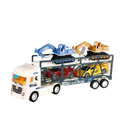 Simulation Inertia Tractor Friction Transporter Toy Truck for Kids