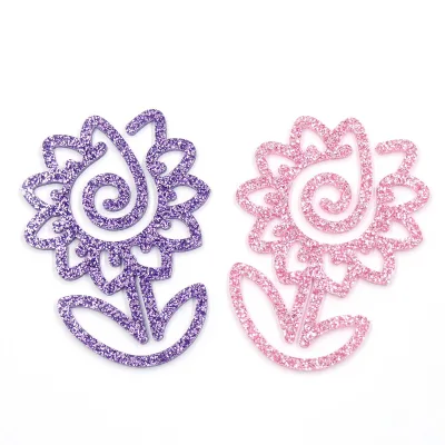 ZSHCH1741 Pink Purple Acrylic Laser-Cut Flower Bookmark for Automotive Education Travel Agency