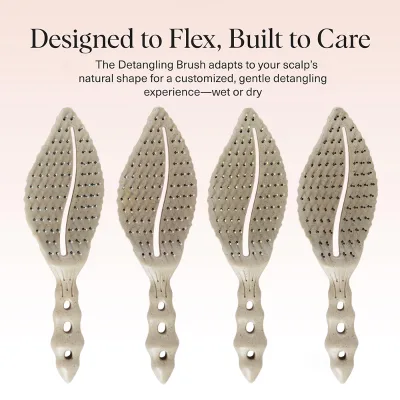 Recyclable Wheat Straw Brush Detangler for Women, Men & Kids, Curly Hair Brush Curl Defining Brush for Wet or Dry Strands