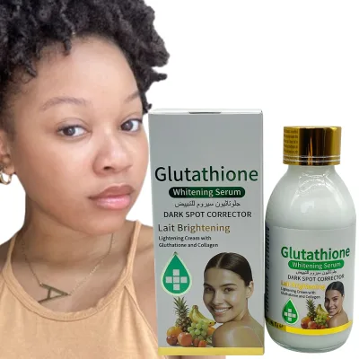 Strength Gluta Lightening Serum Delay Skin Aging Smoother Moisturizing Whitening Nourishing Compounds Collagen Facial Serum