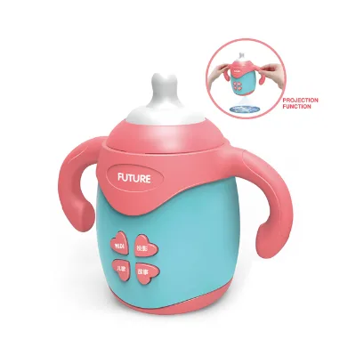 Non-toxic Projection Multifunction Feeding Bottle Baby Soothing Toy HC498363