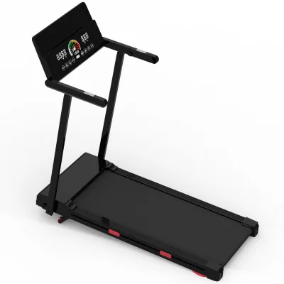 Auto Incline Treadmill Running Machine LED Touch Screen Flip Desktop Reversible Laptop Table With Heart Rate Senor