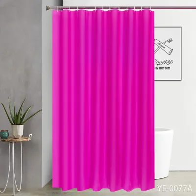 Modern Square Bathroom Shower Curtain Colorful Printed EVA Polyester PEVA PVC for Home Use Hotel Hospital Branded Branded
