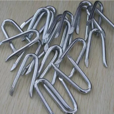 OEM Galvanized Iron U Type Fence Staple Nails with Smooth Shank Industrial Grade for Artificial Wooden Grass Ground