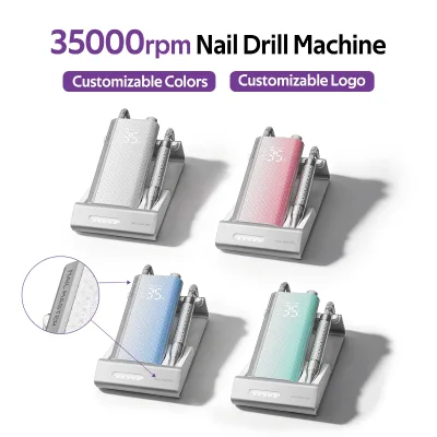 Professional Portable Quiet High Torque 35000RPM Rechargeable Salon Use Manicure Brushless Electric Nail Drill Machine Nail