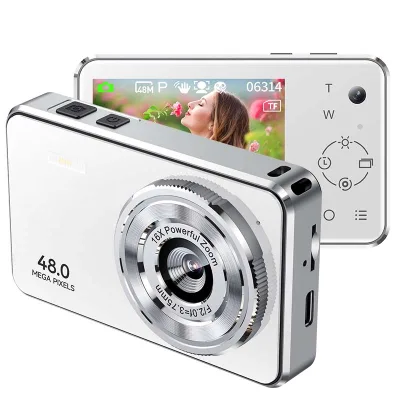 BENJIE A7 Upgrade 48MP Digital Front & Rear Camera with 16X Digital Zoom 64GB TF Card for Photography