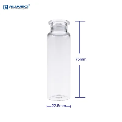 20ML Autosampler Vial GC Vials Headspace Crimp Vials with Caps and Septa