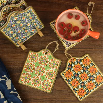 Vintage Ceramic Insulated Placemat Pot Mat Teapot Mat Exquisite Anti-hot Table Placemat