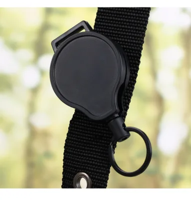 Wholesale Out Door Custom Logo Various Badge Reels Metal Easy-Pull Buckle Wire Rope Anti-Lost Puller Retractable Badge Holder Re