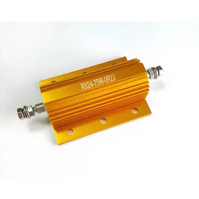 Qingda 10W 25W 30W 50W100W 200W 300W 500W Gold Aluminum Housed Wirewound Resistors