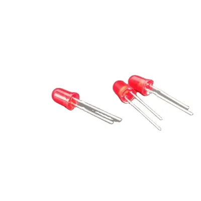 5mm Red Color Light Emitting Diodes Round Top Led Light Diode
