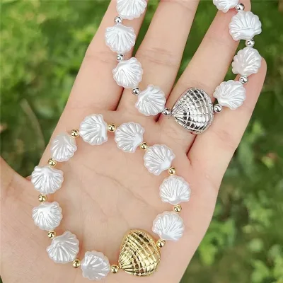 CH-CKT0555 New design shell shaped beads bracelet,Handmade bracelet jewelry wholesale