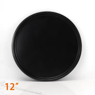 12 Inch Carbon Steel Pizza Pan Non-Stick Coating Baking Pizza Tray Pizza Tools