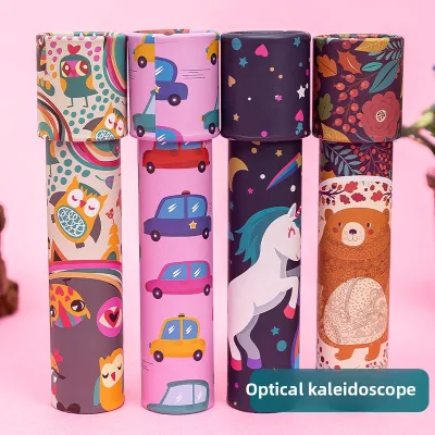 Children's Educational DIY Wood Prism Kit Handicraft Magnifying Glass Telescope Making Toy for Kids Girls