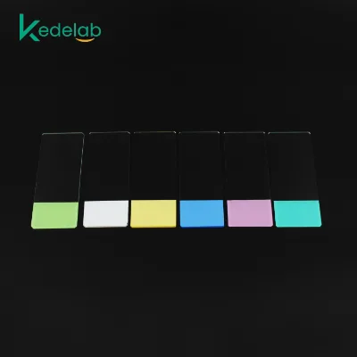 7109 Colored Frosted Ground Edge Microscope Slide Medical Sterile Color Microscope Slide