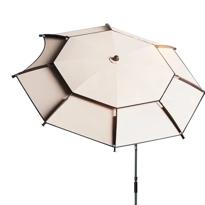 Modern New Fashion Outdoor Portable Beach Umbrella Windproof Waterproof Sun Protection Manual Adults Golfers Customizable Logo
