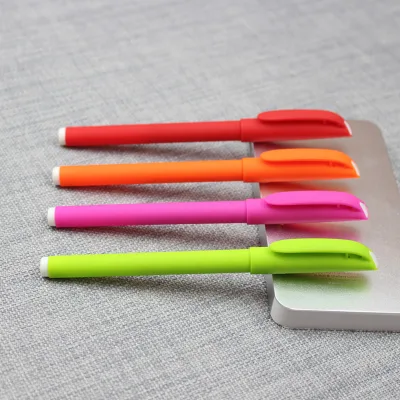 Premium Plastic Gel Pens Custom Logo High Quality Black Ink Premium Plastic Gel Pen