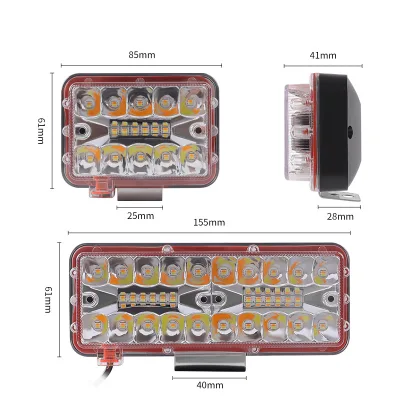 60W/120W Waterproof High-Brightness Exterior LED Strip Light for Electric Vehicles & Motorcycles-Customization Modification