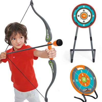 Kids' Plastic Bow and Arrow Set with Safe Foam Arrows