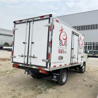 Foton Mini Freezer Truck New Manual Transmission Refrigerator Van with Reefer Cooling System