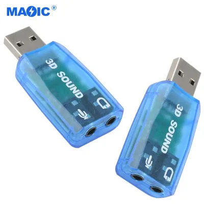 Promote Factory OEM External 5.1CH Sound Card Instead of PCI for Driver-Free USB2.0 Sound Card