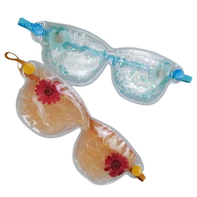 MOEN Printed Sunglasses Eye Mask Hot and Cold Compress Eye Mask Under Soothing Cooling Eye Gel Mask