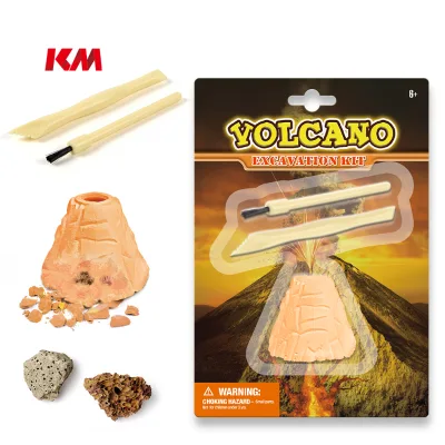 Wholesale Educational Toy Stem Kid Diy Interesting Gift Toy Intelligence Develop Volcano Rock Excavation Volcano Rock Dig Kit