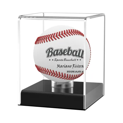 UV Protected Acrylic Baseball Storage Official Size Box Dustproof Softball Memorabilia Display Box