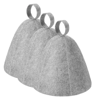 Unisex Custom Logo Wool Felt Sauna Cap Perfect Gift Idea Adults' Steam Bath Russian Banya Infrared Sauna Plastic Material Hair