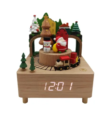 The Music Box Is a Christmas Gift for My Girlfriend. It's a Time-limited Music Box with a Little Train Inside.