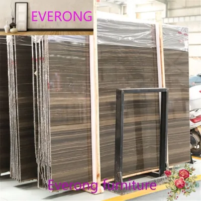 Obama Wood Polished Brown Marble Slabs Business Building Wall Tiles Corridor Big Tiles