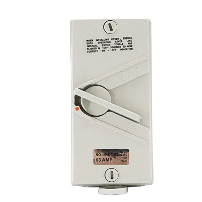 16A 20A 35A 63A 2Pole 3pole 4pole Weather Protected Switch UKF Waterproof Isolator Switch