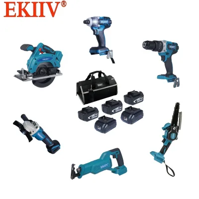 EKIIV First Choice for Beginners Lightweight 2-13pcs Electric Drill Electric Screwdriver LED Work Light Small and Portable