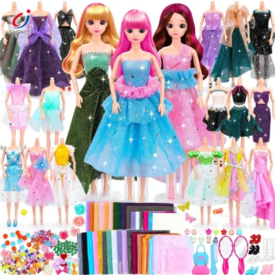 Chengji Diy Clothing Patterns Arts Crafts Kit Fashion Design Plastic Diy Handmade Clothing Design Set for Kids